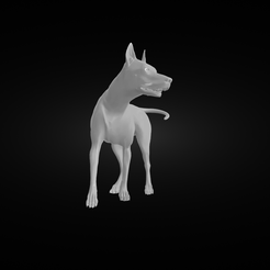 dobberman-render1.png Фигурка собаки