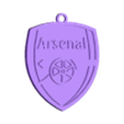 ArsenalKeychain.stl Arsenal logo decoration and keychain
