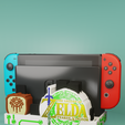 render_002.png ZELDA TEARS OF THE KINGDOM - NINTENDO SWITCH TABLE STAND WITH DOCK + 20 GAMES