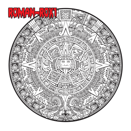 calendario-azteca.png Aztec laser vector calendar