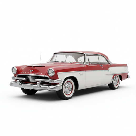 Dodge Royal (1955) classic car STL, retro car STL, beginner friendly car STL, car collectible STL, SUV STL, time attack car STL, car desk decor STL, garage diorama car STL, formula car STL, modern hypercar STL, stylized car STL, JDM car STL, car for diora
