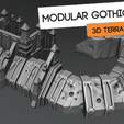 Capture d’écran 2018-06-26 à 09.57.48.png STL-Datei Gothic Barricade set kostenlos・Modell zum 3D-Drucken zum herunterladen