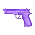 beretta92pronta.stl BERETTA 92 REAL SIZE HIGH QUALITY 3D SCAN