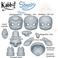 il_794xN-1.png [KABBIT ADDON] - Sheepy Parts for Kabbit BJD - (For FDM and SLA Printing)