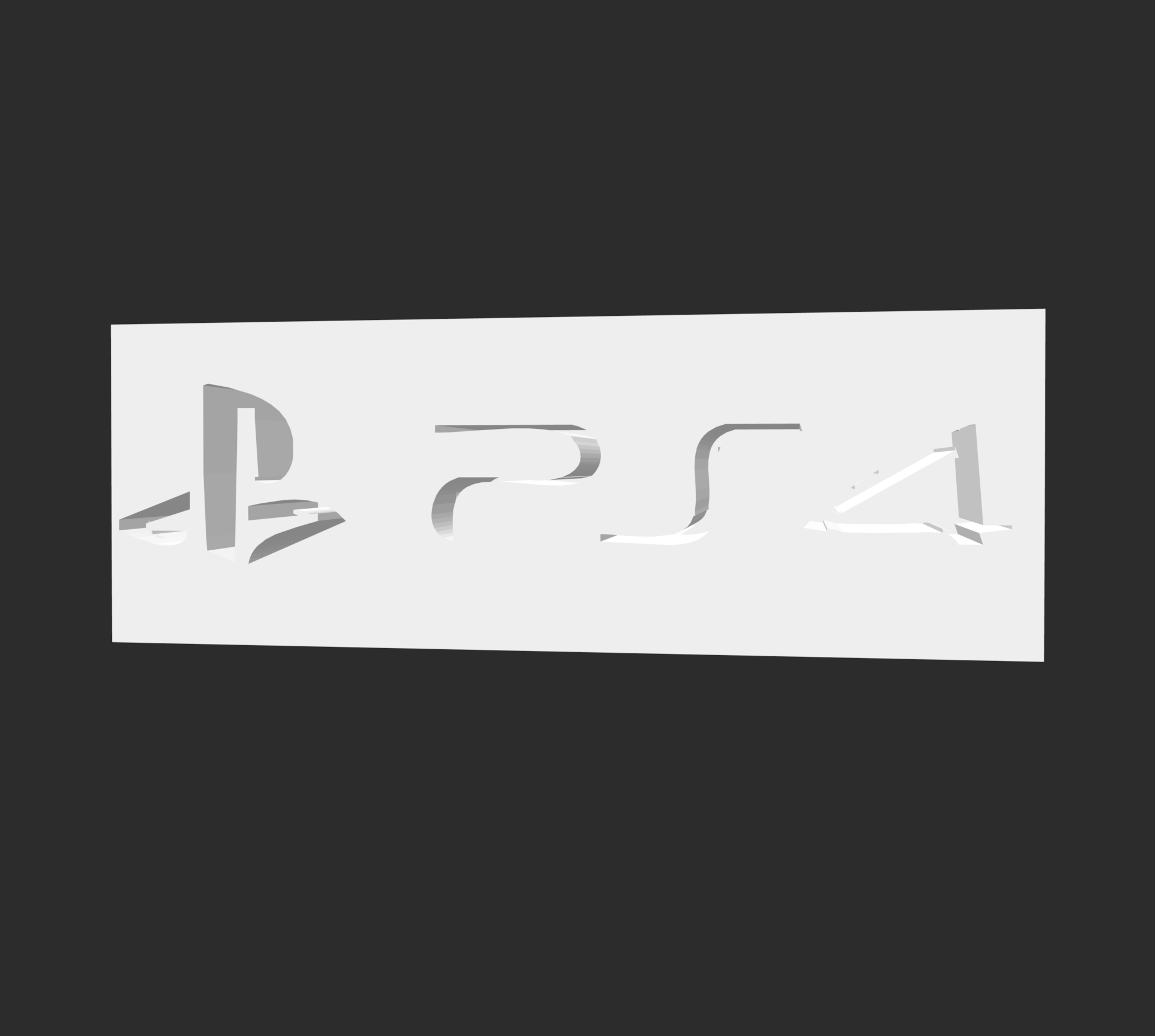 STL file PS4 Logo・3D printer design to download・Cults