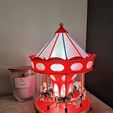 CAROUSEL Lampe mit mechanischem Uhrwerk