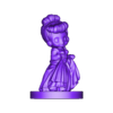 LRN-064站立卡通小女孩美女灰姑娘娃娃摆件圆雕图.stl Fairy tale princess