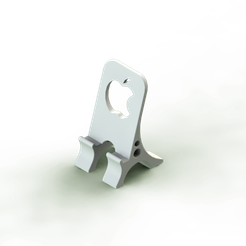 Manzana iso.png STL-Datei Handy-Ständer / Telefonständer・Modell für 3D-Drucker zum Herunterladen