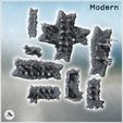 4.jpg Set of Gothic cathedral ruins with large arches and collapsed wall sections (6) - Modern WW2 WW1 World War Diaroma Wargaming RPG Mini Hobby
