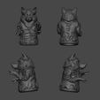 Wolf03.png Finger Puppet - Werewolf 3D print model