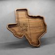 Texas-Map-Tray-©.jpg Texas Map Tray - CNC Files for Wood (svg, dxf, eps, ai, pdf)