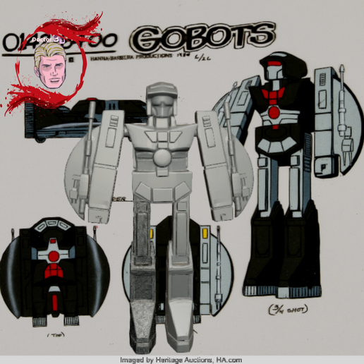 Gobots -pathfinder - guardian -figure 3D model