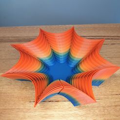 c20211103_133003.jpg STL file Twisted Star vase mode bowl・Template to download and 3D print
