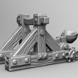 untitled.1592.jpg Stylized Medieval Medieval Catapult - Low Poly 3D Model / Game Ready / Printable