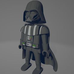 vador.jpg Free STL file playmobil star wars・3D print model to download