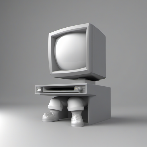 Charming Retro Computer Desk Companion