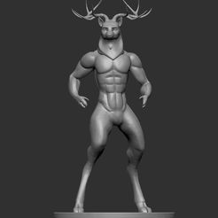 ZBrush-Document.jpg 3D file Taryk the deer・3D printing template to download