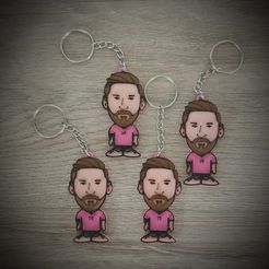 09-Messi-0.jpg Файл STL Брелок для ключей Messi・3D-печать дизайна для загрузки