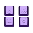 Phoenix, Flat keycap, profile inwards, angle (Mihovec Design).stl Phoenix Keycaps Valorant (Multiple Designs - Variations) Bundle