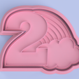 2.png Number two cookie cutter (Number two cookie cutter)
