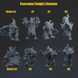 lineman.png Fantasy Football Fearsome Fungitz Goblins COMPLETE TEAM - Presupported