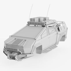 r1.jpg Fichier STL Couverture du SUV Tesla Cybertruck・Modèle à télécharger et à imprimer en 3D, CGIKnights