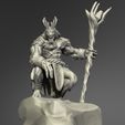 02.jpg Werewolf Shaman 3D print model