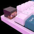 stevegfvhjklerfsd.jpg keycap minecraft steve for keyboard - minecraft fans Setup decoration stl