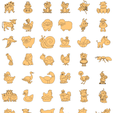 2019-11-21-15.png Laser Cut Vector Pack - Assorted Children's Animals