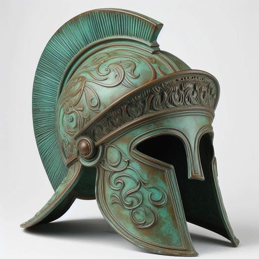 ARES DOMINION – Spartan Helmet 3D Printable STL/3MF | Ultra-Detailed Greek Armor
