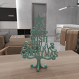 HighQuality3.png 3D We Wish You A Merry Christmas Tree Decor with 3D Stl Files & Christmas Gift, 3D Printing, Christmas Decor, 3D Printed Decor, Home Decor