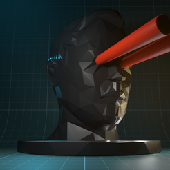 RENDER1.png STL file Elon Musk with Lasers・Model to download and 3D print