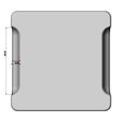 1-pocket-square-tray-10.jpg Square one pocket serving tray relief 3D print model