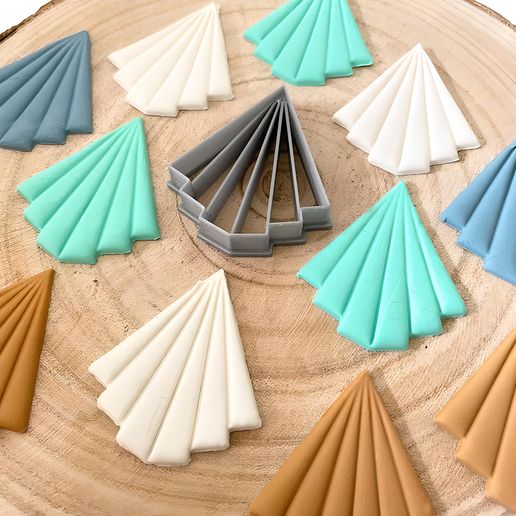 Polymer clay cutter Art Deco 3D model