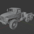 Ural-4420-Truck-Tractor-1978-3d.png Ural 4420 Truck Tractor (1978) - 6x6 Soviet Heavy Duty - 3D Model