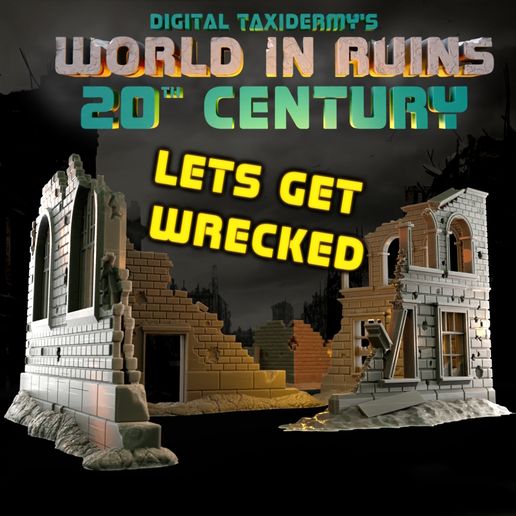 The World In Ruins – 20th Century Modular Ruins STL Pack
