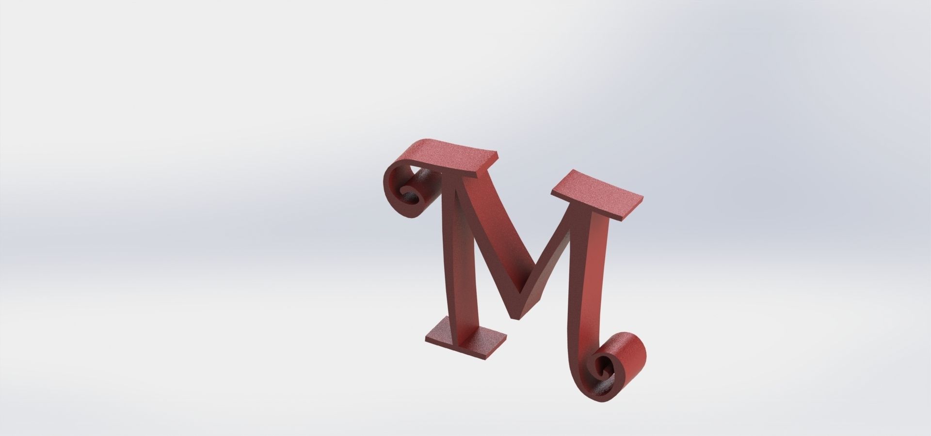 Скачать файл STL Letter M • Образец с возможностью 3D-печати ・ Cults