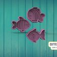 peces.jpg Fichier STL Emporte-pièce en forme de poisson・Modèle imprimable en 3D à télécharger