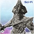6.jpg Alien warrior with alien plants and assault rifle (1) - SF SciFi wars future apocalypse post-apo wargaming wargame