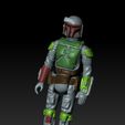 ScreenShot987.jpg Star Wars .stl Bobafett.3D action figure .OBJ Kenner style.