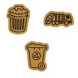 main.jpg Rubbish / recycling cookie cutter set of 3