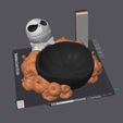 colorseparated1.jpg Jack-Skellington - 3MF- Halloween Bowl for Bambu Lab- 3D Print Model- High Polygon