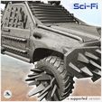 7.jpg Apocalyptic pickup with side saw and lifting crane (21) - Future Sci-Fi SF Post apocalyptic Tabletop Scifi
