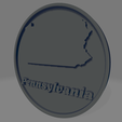 Pennsylvania.png All the States of USA - Coasters Pack