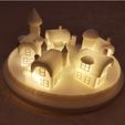54db4adf5b46581d22847e20c9724be0_preview_featured.jpg Archivo STL gratis Lámpara navideña de la ciudad de los elfos・Plan de la impresora 3D para descargar