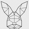 coelho2.png Animals Geometric 2d - 34 Models Wall