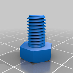 M6x10.png Fichier STL gratuit Boulon - vis M6x10・Objet imprimable en 3D à télécharger