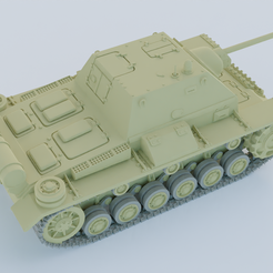 2.png Fichier 3D SU-76i Light SPG (URSS, Seconde Guerre mondiale)・Plan pour impression 3D à télécharger