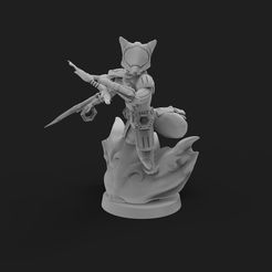 1.jpg Archivo STL gratis INFILTRADO VULPÁTICO (RAYO KATAR, RAYO SHURIKEN) JUGADOR ARLEQUÍN PROXY・Diseño por impresión en 3D para descargar