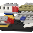 Raumschiff-Voyager-s2.png Special clamping bricks, spaceship Voyager NOTLEGO self-build